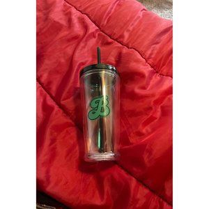 Home Expressions Modern Retro Monogram Tumbler B Cup New